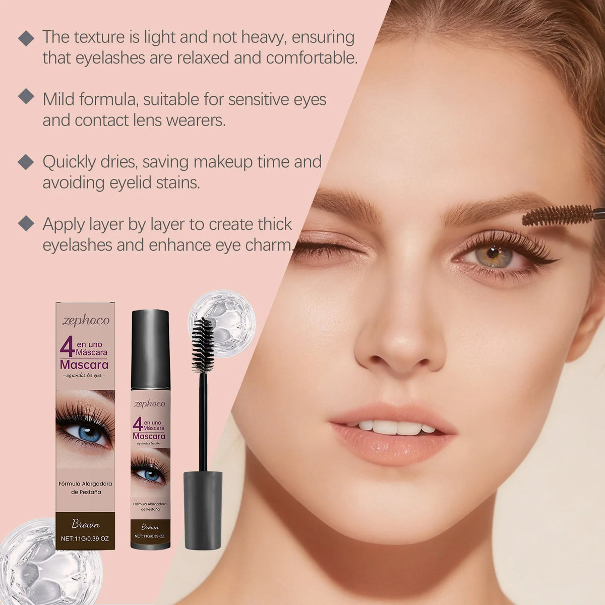 Waterproof Mascara Black Brown