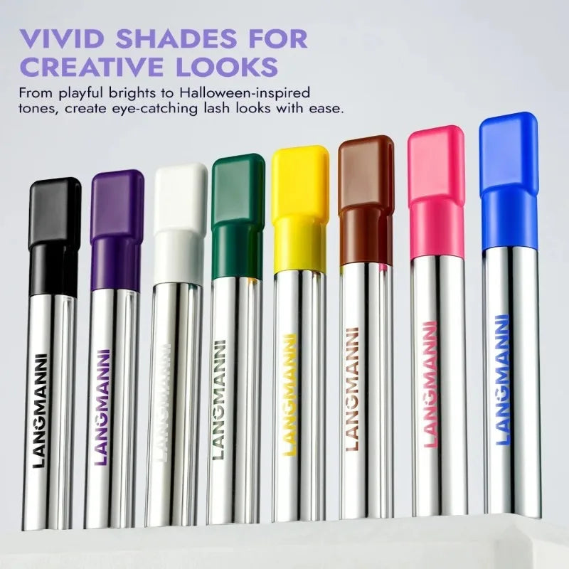 8 Color Silk Fiber Matte Mascara