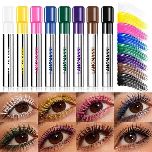8 Color Silk Fiber Matte Mascara