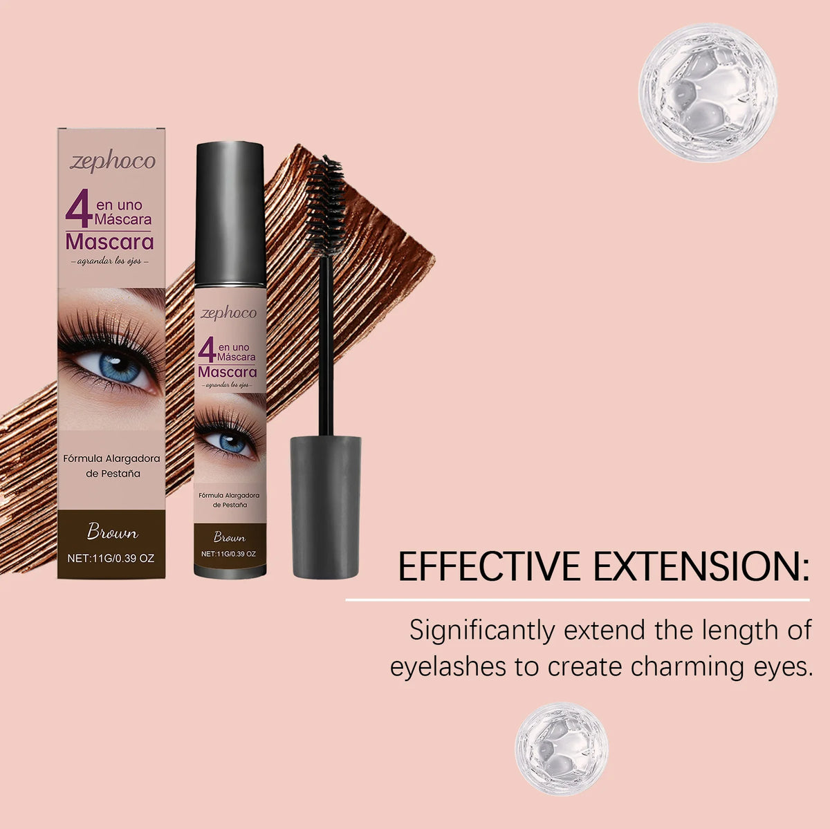 Waterproof Mascara Black Brown