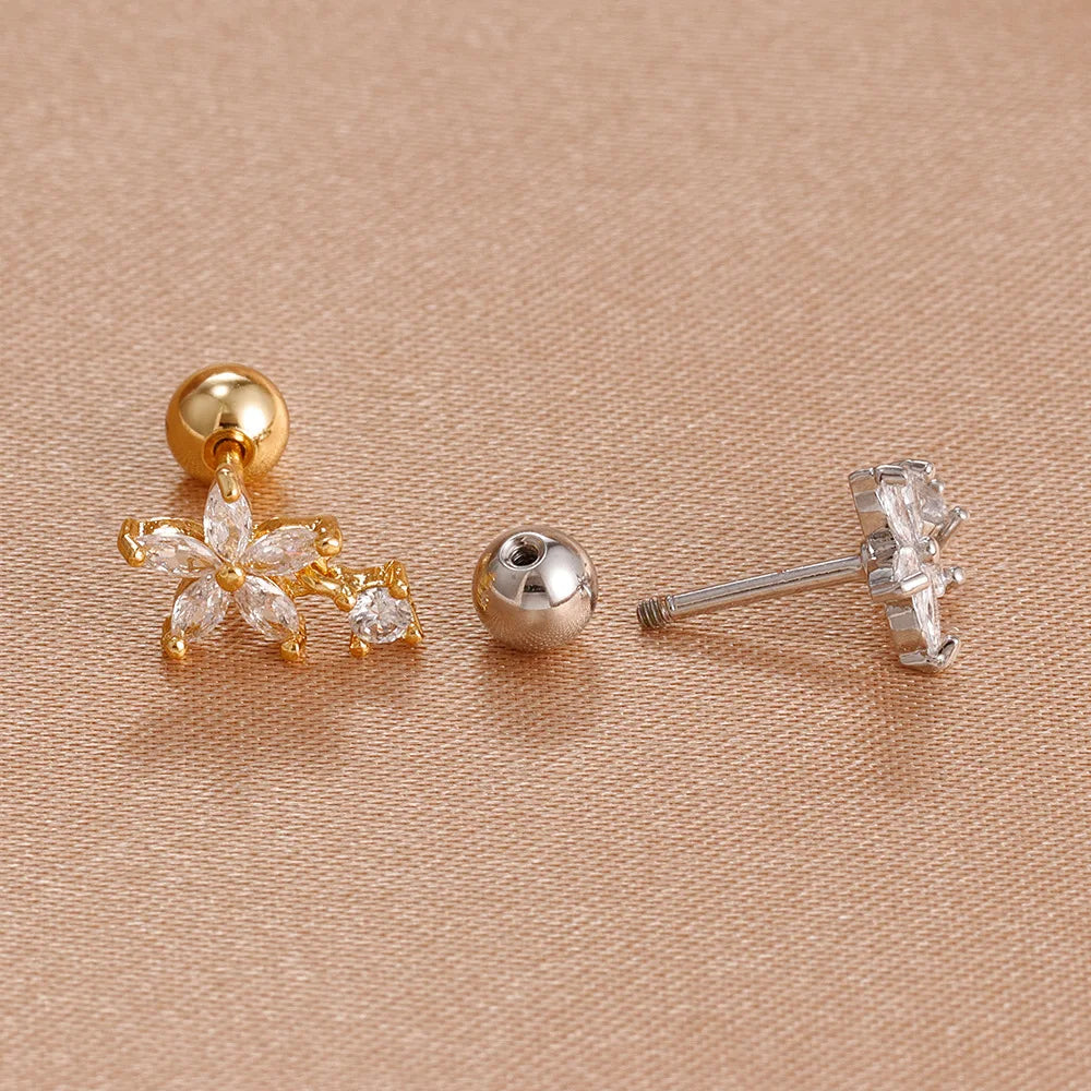 Pendientes flor