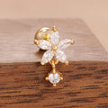 Pendientes flor